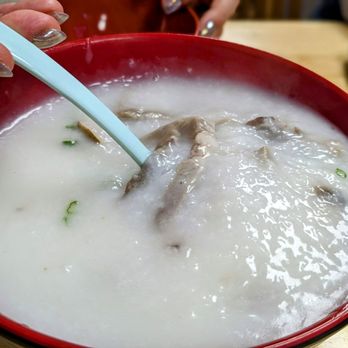 Big Wong - March 17, 2024; Salted Pork with Thousand Year Old Egg ($9.50). - Cantonese Near Me - Brooklyn, New York Big Wong - March 17, 2024; Salted Pork with Thousand Year Old Egg ($9.50). - Cantonese Near Me - Brooklyn, New York