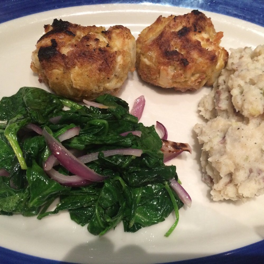 Copper Canyon Grill- Silver Spring - Crab cakes, mashed potatoes, spinach - American Near Me - Silver Spring, Maryland Copper Canyon Grill- Silver Spring - Crab cakes, mashed potatoes, spinach - American Near Me - Silver Spring, Maryland