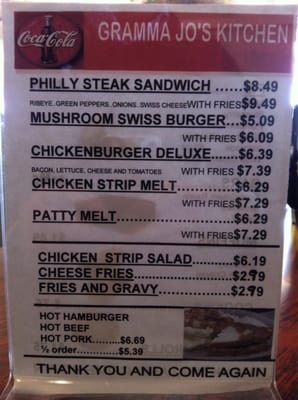 Menu photo 2 Gramma Jo's Kitchen Park River, ND