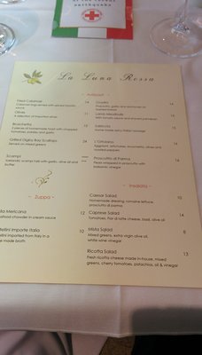 Menu photo 2 La Luna Rossa Ristorante Calgary, AB Menu photo 2 La Luna Rossa Ristorante Calgary, AB