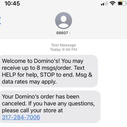 After being told by customer service rep order will be delivered with 10 mins....Dominos Order Tracking service did not move off of Prep.