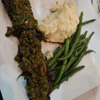 Lake Ridge Restaurant - Hanger Steak Chimichurri - American Near Me - Round Lake, New York Lake Ridge Restaurant - Hanger Steak Chimichurri - American Near Me - Round Lake, New York
