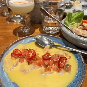 Fresca - Salmon Ceviche with passion fruit sauce - Peruvian Near Me - San Francisco, California Fresca - Salmon Ceviche with passion fruit sauce - Peruvian Near Me - San Francisco, California