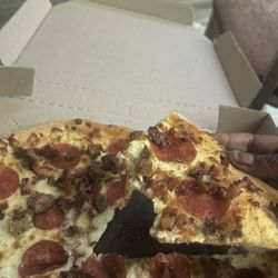 Domino's Pizza - Old greasy pizza I got