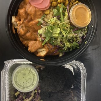 Paratha Wala - Kale Fritters Chicken Tikka Bowl - Indian Near Me - Forest Hills, New York Paratha Wala - Kale Fritters Chicken Tikka Bowl - Indian Near Me - Forest Hills, New York