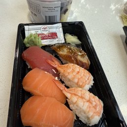 Amazingly fresh sushi and fruit bowl at a great price!