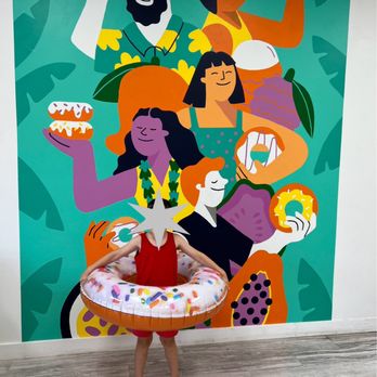 Island Glazed - Photo Op Wall - Coffee & Tea Near Me - Aiea, Hawaii Island Glazed - Photo Op Wall - Coffee & Tea Near Me - Aiea, Hawaii