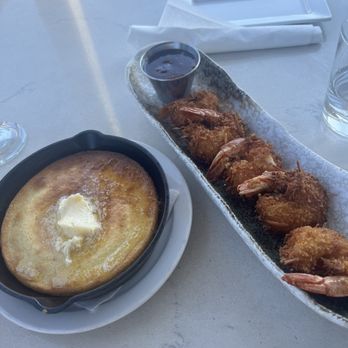 Auggie's Draft Room - Cornbread and coconut shrimp - Sports Bars Near Me - Saint Augustine, Florida