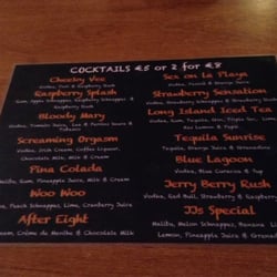 JJs Sports Lounge - JJs menu