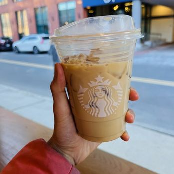 Starbucks - Iced Oatmilk Hazelnut Shaken Espresso - Coffee & Tea Near Me - Salem, Massachusetts