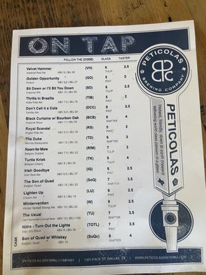 Peticolas Brewing Company Taproom by null