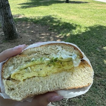 LilyPopp Cafe - Canyon special Sub bacon w/ Avocado on an Asiago bagel - Coffee & Tea Near Me - Anaheim, California LilyPopp Cafe - Canyon special Sub bacon w/ Avocado on an Asiago bagel - Coffee & Tea Near Me - Anaheim, California