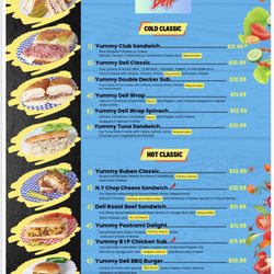 Yummy Deli - Yummy Deli Menu.
