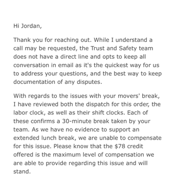 Clutter Storage - Claims telling me they were only gone 30 mins according to their records - Self Storage Near Me Clutter Storage - Claims telling me they were only gone 30 mins according to their records - Self Storage Near Me