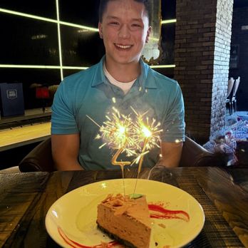 1933 Lounge - Dessert and my handsome manchild... - Steakhouses Near Me - Fishers, Indiana