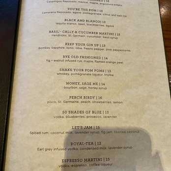 City Perch Kitchen + Bar - Cocktail menu (July 2023) - New American Near Me - North Bethesda, Maryland City Perch Kitchen + Bar - Cocktail menu (July 2023) - New American Near Me - North Bethesda, Maryland