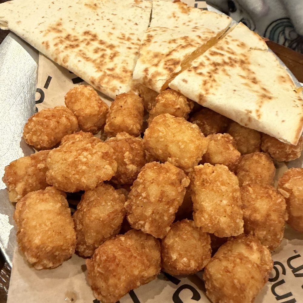 The Mule - Kids Quesadilla w Tater Tots - Bars Near Me - Oklahoma City, Oklahoma The Mule - Kids Quesadilla w Tater Tots - Bars Near Me - Oklahoma City, Oklahoma