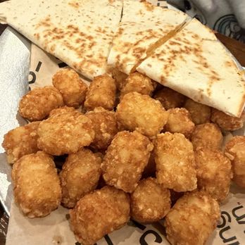 The Mule - Kids Quesadilla w Tater Tots - Bars Near Me - Oklahoma City, Oklahoma The Mule - Kids Quesadilla w Tater Tots - Bars Near Me - Oklahoma City, Oklahoma