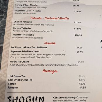 Shogun Japanese Restaurant - Menu 3 July 2025 - Japanese Near Me - High Point, North Carolina Shogun Japanese Restaurant - Menu 3 July 2025 - Japanese Near Me - High Point, North Carolina