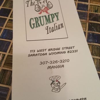 Grumpy Italian Eatery - Italian Near Me - Saratoga, Wyoming Grumpy Italian Eatery - Italian Near Me - Saratoga, Wyoming