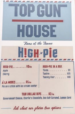 The Famous High Pie at the Top Gun House by null