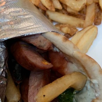 Asti - Loukaniko Pita Wrap - Greek Near Me - Falmouth, Massachusetts Asti - Loukaniko Pita Wrap - Greek Near Me - Falmouth, Massachusetts