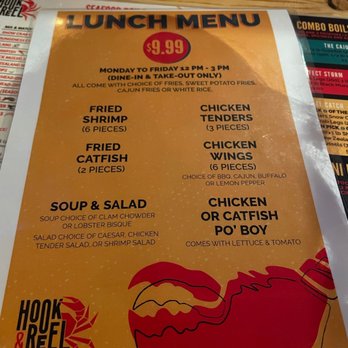 Hook & Reel Cajun Seafood & Bar - Lunch menu - Seafood Near Me - WYNCOTE, Pennsylvania Hook & Reel Cajun Seafood & Bar - Lunch menu - Seafood Near Me - WYNCOTE, Pennsylvania