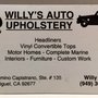 Photo of Willy's Auto Upholstery