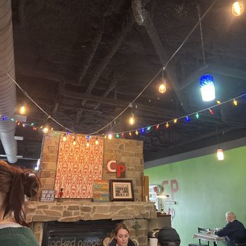 Cracked Pepper - There fire place. - Desserts Near Me - Fargo, North Dakota