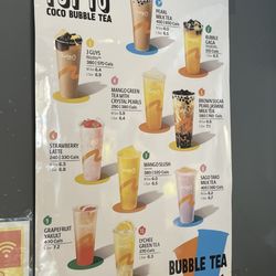CoCo Fresh Tea & Juice - Menu