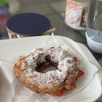 Jarams Donuts - Nutella Strawberry Funnel - Donuts Near Me - Dallas, Texas Jarams Donuts - Nutella Strawberry Funnel - Donuts Near Me - Dallas, Texas