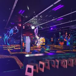 Monster Mini Golf - Glow in the dark mini golf area