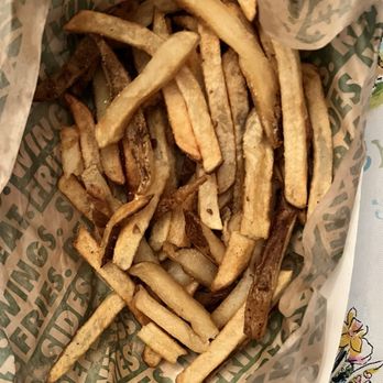 Wingstop - Half Empty Tray of fries Either the staff isn't filling orders or the driver got hungry - Chicken Wings Near Me - Merrillville, Indiana Wingstop - Half Empty Tray of fries Either the staff isn't filling orders or the driver got hungry - Chicken Wings Near Me - Merrillville, Indiana