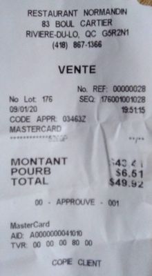 Restaurant Normandin Rivière-du-Loup by null