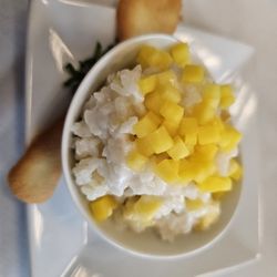 Casola Dining Room - Sticky Rice and Mango Parfait