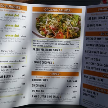 Burger Lounge - Menu - Burgers Near Me - Irvine, California