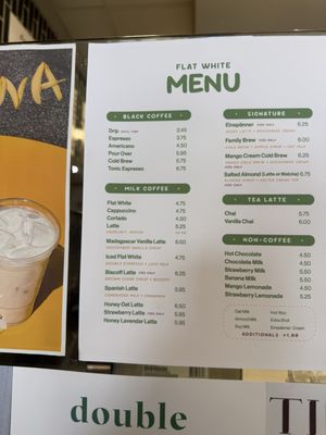 Menu photo 4 Flat White Coffee Cypress, CA