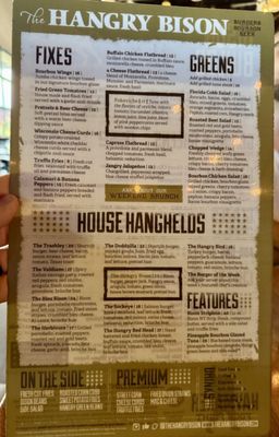 Menu photo 2 The Hangry Bison Winter Park, FL Menu photo 2 The Hangry Bison Winter Park, FL