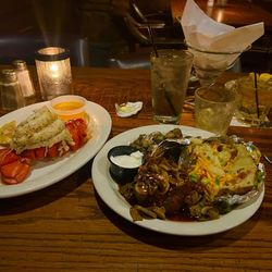 178 Club - Lobster, filet,, mushroom sauce loaded baked potato double crown royal and soda with lemon!