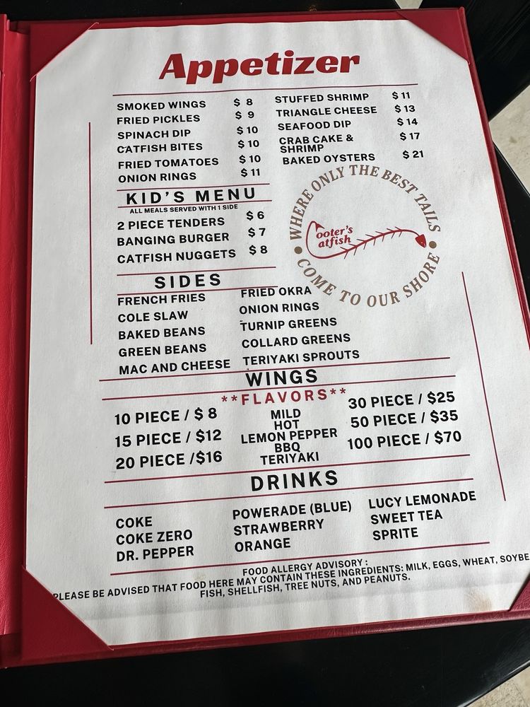 COOTERS CATFISH COMING SOON Updated September 2024 712 Lincoln St