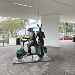 Pompano Beach Branch Library - Art installation out front