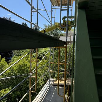 Berg Equipment & Scaffolding - Additional scaffolding put up once the electric line was wrapped. - Building Supplies Near Me - Seattle, Washington Berg Equipment & Scaffolding - Additional scaffolding put up once the electric line was wrapped. - Building Supplies Near Me - Seattle, Washington