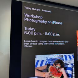Apple - Leawood - Photo workshop.