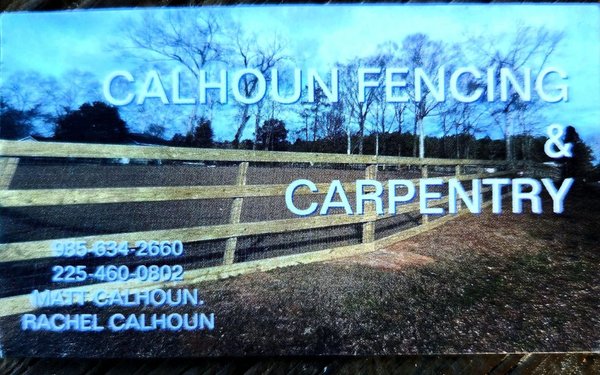 Calhoun Fencing and Carpentry Logo