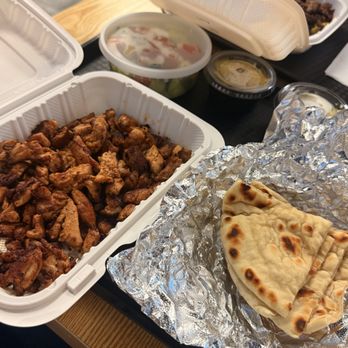 Laith's Mediterranean - My chicken plate with cucumber salad and extra pita! - Mediterranean Near Me - Carson, California Laith's Mediterranean - My chicken plate with cucumber salad and extra pita! - Mediterranean Near Me - Carson, California