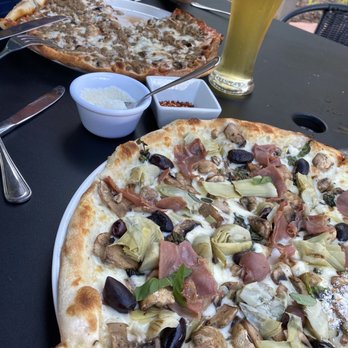 That’s Amore - Cappricoisa and sausage pizza. - Italian Near Me - Indian Land, South Carolina That’s Amore - Cappricoisa and sausage pizza. - Italian Near Me - Indian Land, South Carolina