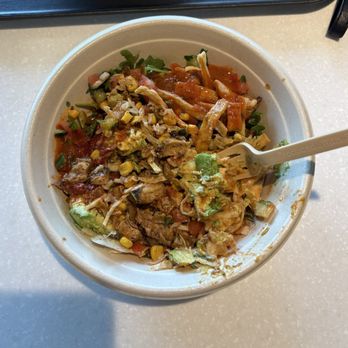 CAVA - Harissa Avocado Salad Bowl Chicken + Rice - Mediterranean Near Me - Peachtree City, Georgia CAVA - Harissa Avocado Salad Bowl Chicken + Rice - Mediterranean Near Me - Peachtree City, Georgia