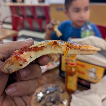 Slizeria Pizza - Too thick, kind of like school pizza. - Pizza Near Me - Los Angeles, California