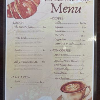 The One Corner Cafe - Lunch, Coffee, Drinks - Mexican Near Me - North Hollywood, California The One Corner Cafe - Lunch, Coffee, Drinks - Mexican Near Me - North Hollywood, California