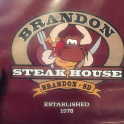 Brandon Steakhouse & Lounge - Front page of menu.